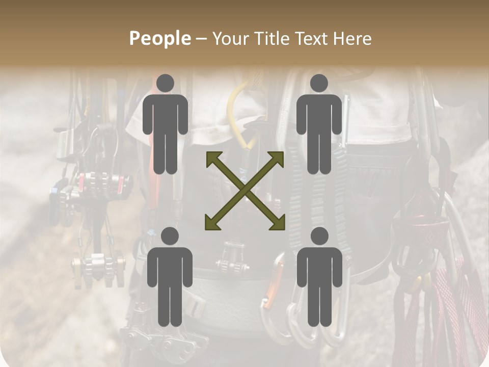 A Man Holding A Bunch Of Tools In His Hands PowerPoint Template