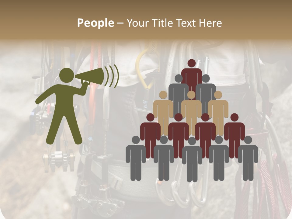 A Man Holding A Bunch Of Tools In His Hands PowerPoint Template