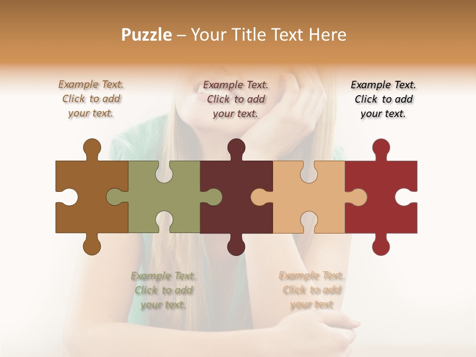 Innocence Dress Gown PowerPoint Template