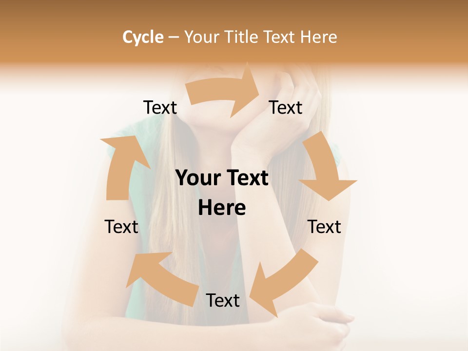 Innocence Dress Gown PowerPoint Template