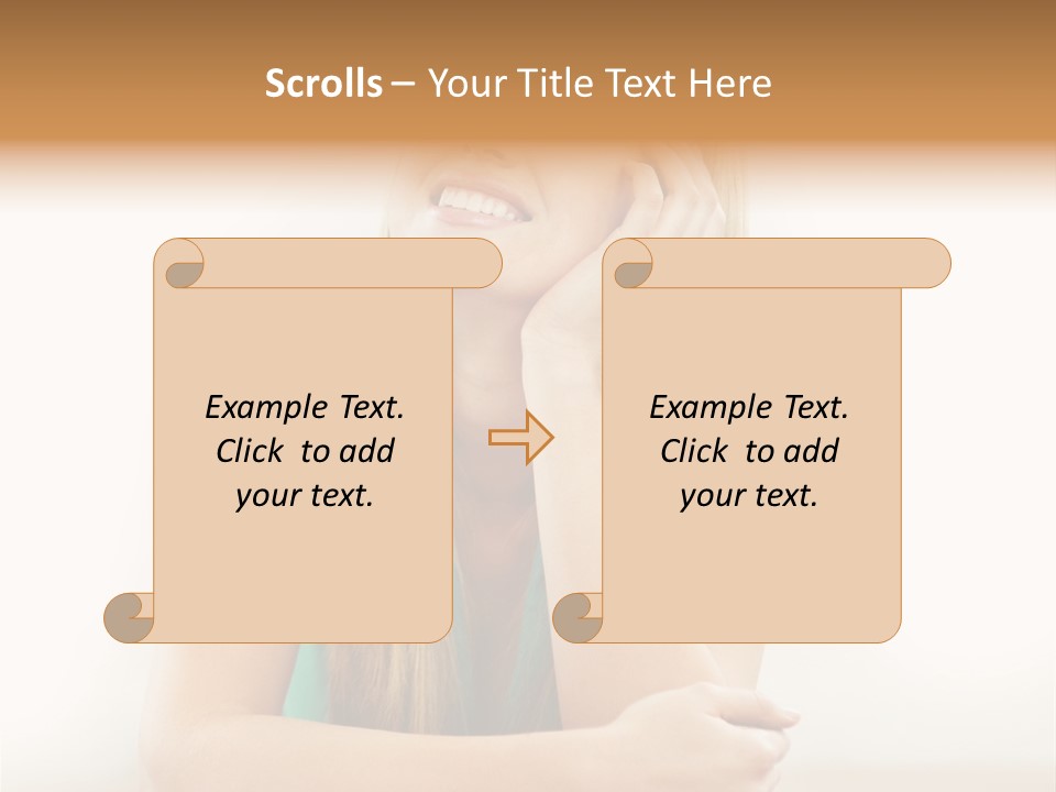 Innocence Dress Gown PowerPoint Template