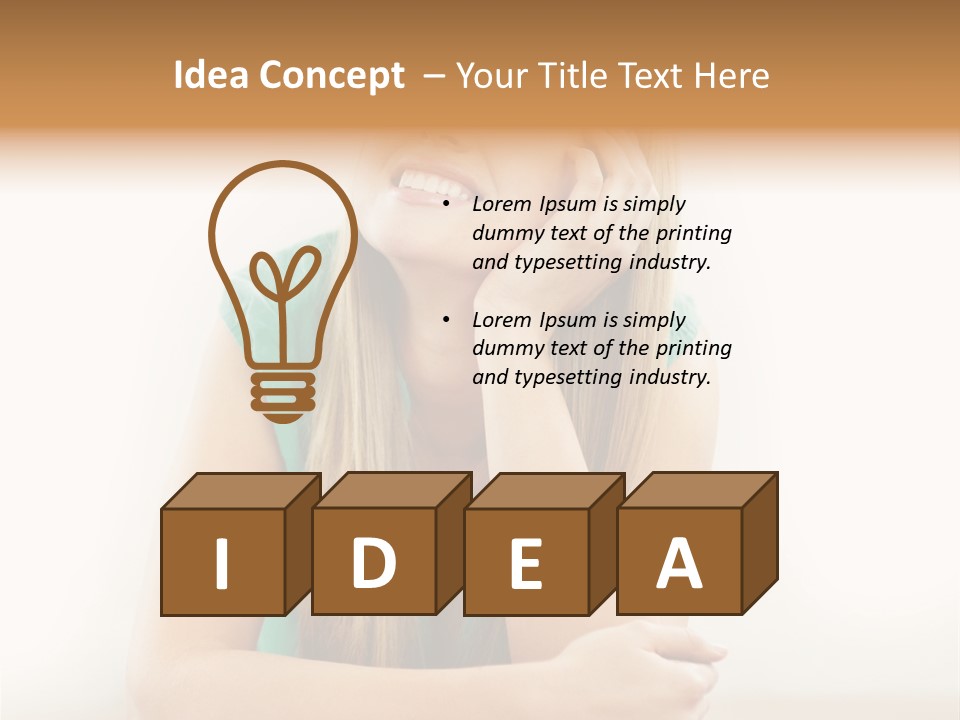 Innocence Dress Gown PowerPoint Template