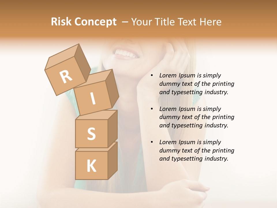 Innocence Dress Gown PowerPoint Template