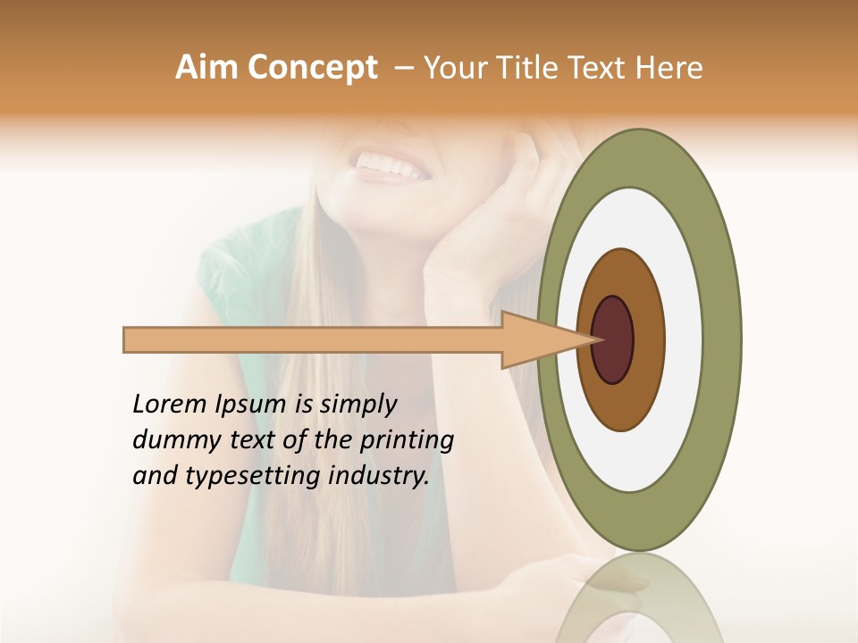 Innocence Dress Gown PowerPoint Template