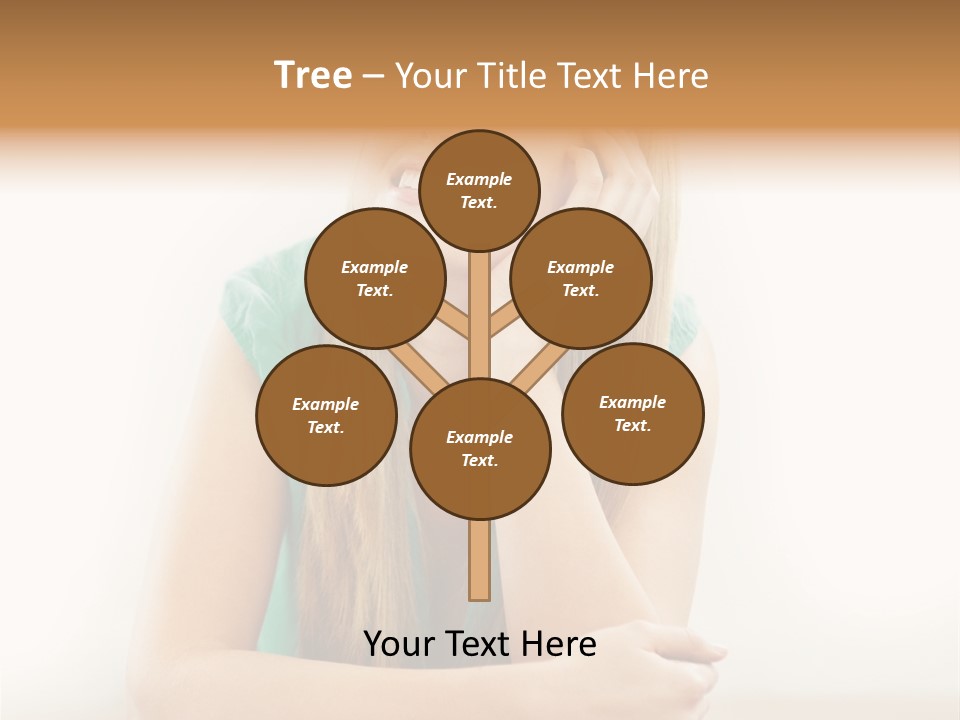 Innocence Dress Gown PowerPoint Template