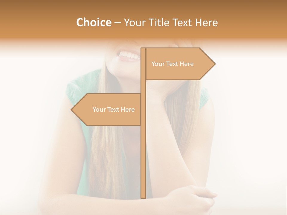 Innocence Dress Gown PowerPoint Template