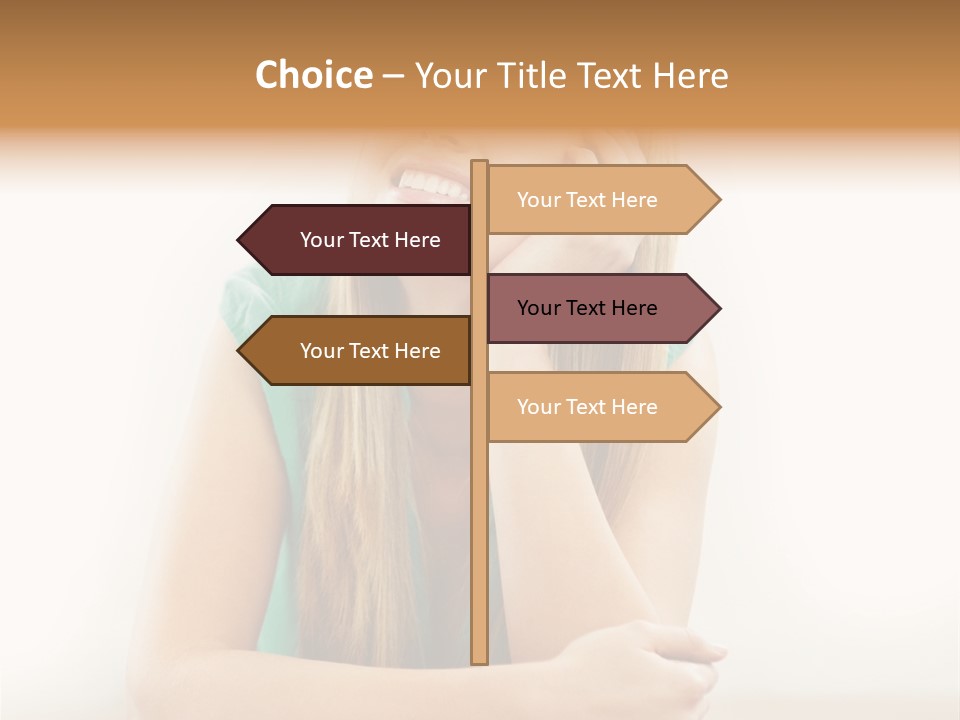 Innocence Dress Gown PowerPoint Template