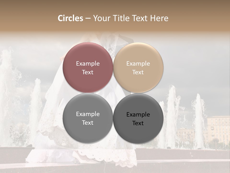 Innocence Dress Gown PowerPoint Template