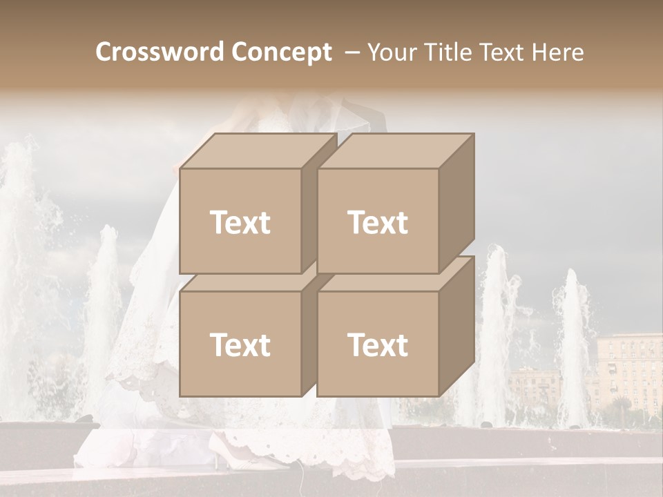 Innocence Dress Gown PowerPoint Template