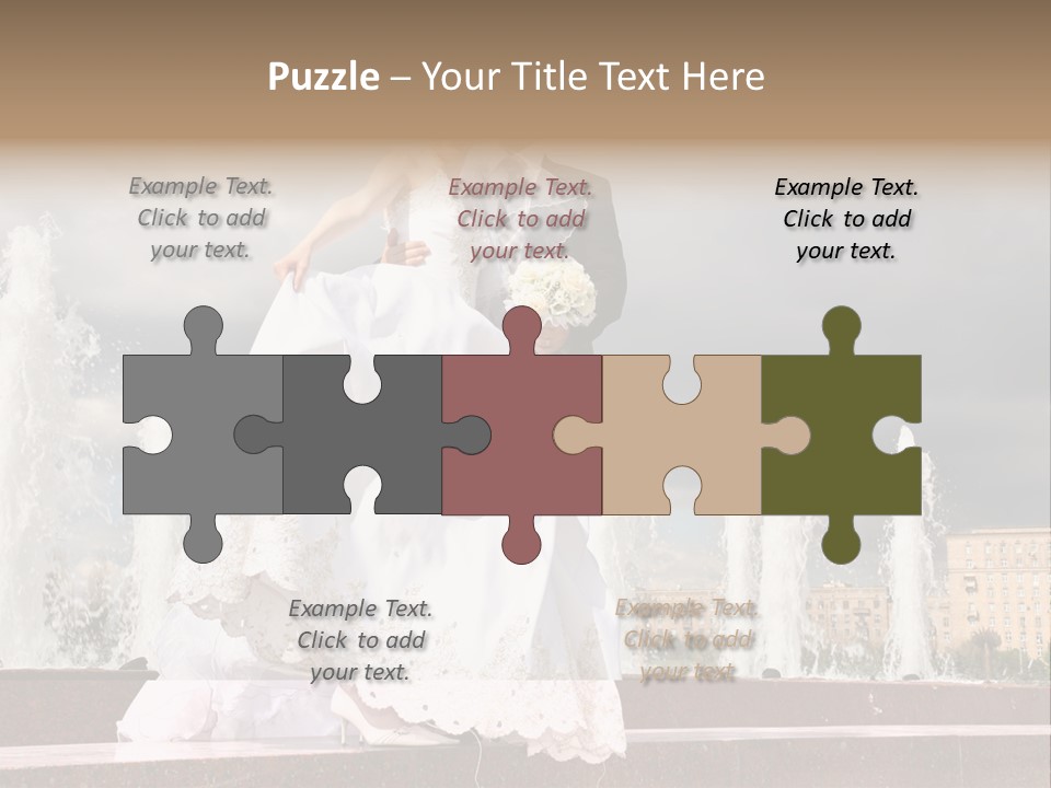 Innocence Dress Gown PowerPoint Template