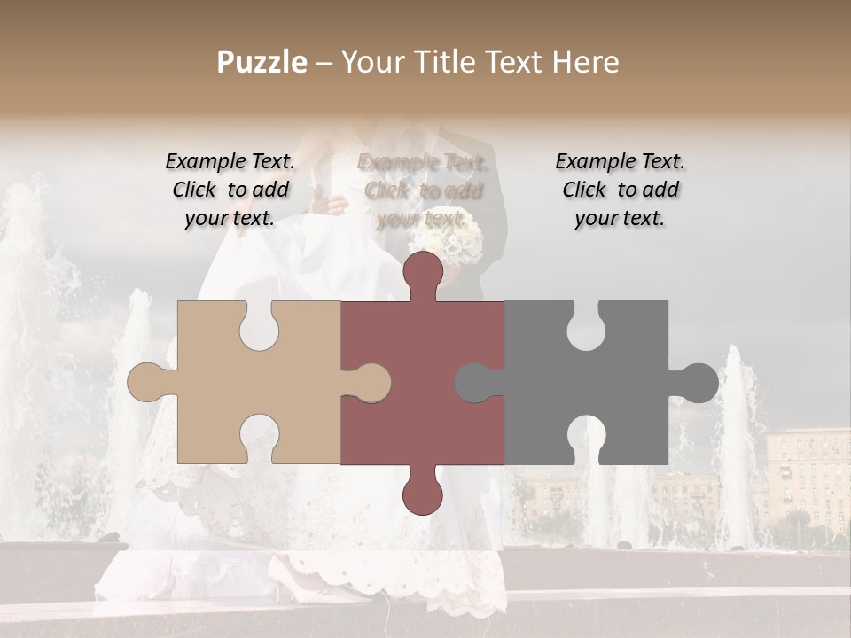 Innocence Dress Gown PowerPoint Template