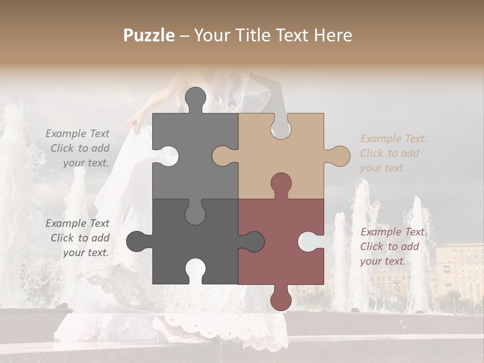 Innocence Dress Gown PowerPoint Template