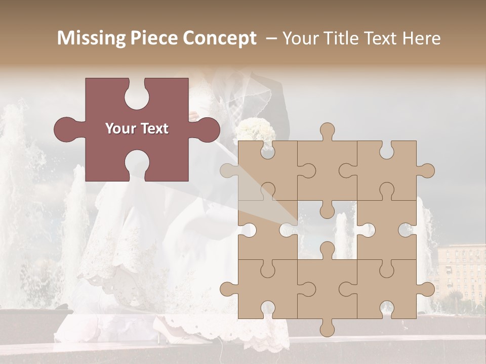 Innocence Dress Gown PowerPoint Template