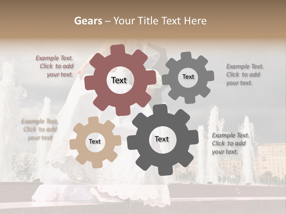 Innocence Dress Gown PowerPoint Template