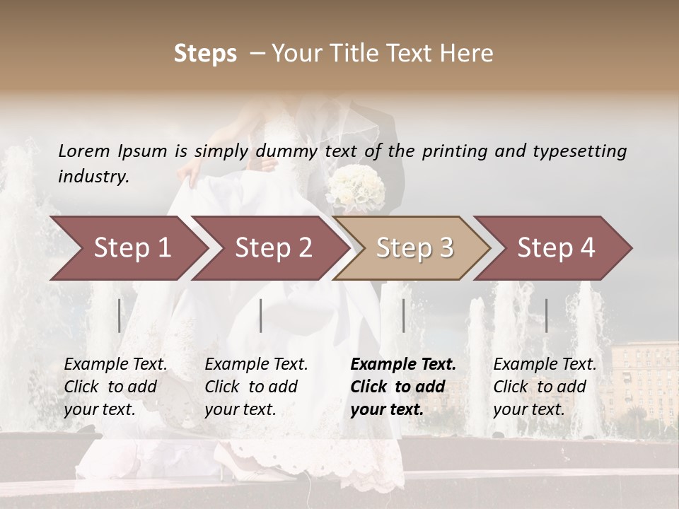 Innocence Dress Gown PowerPoint Template