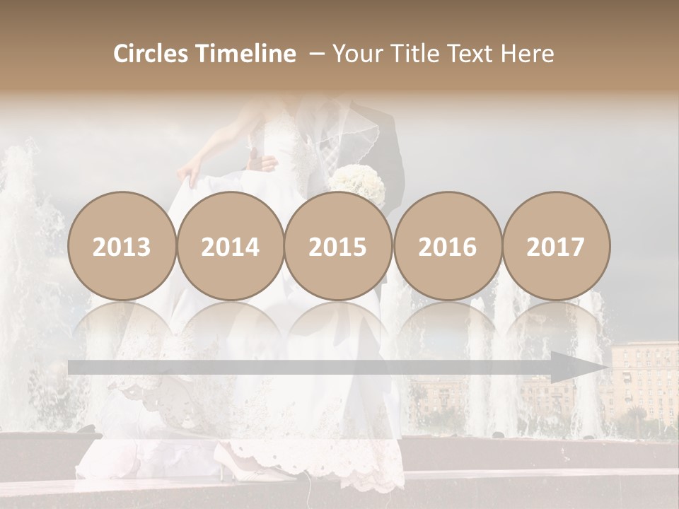 Innocence Dress Gown PowerPoint Template