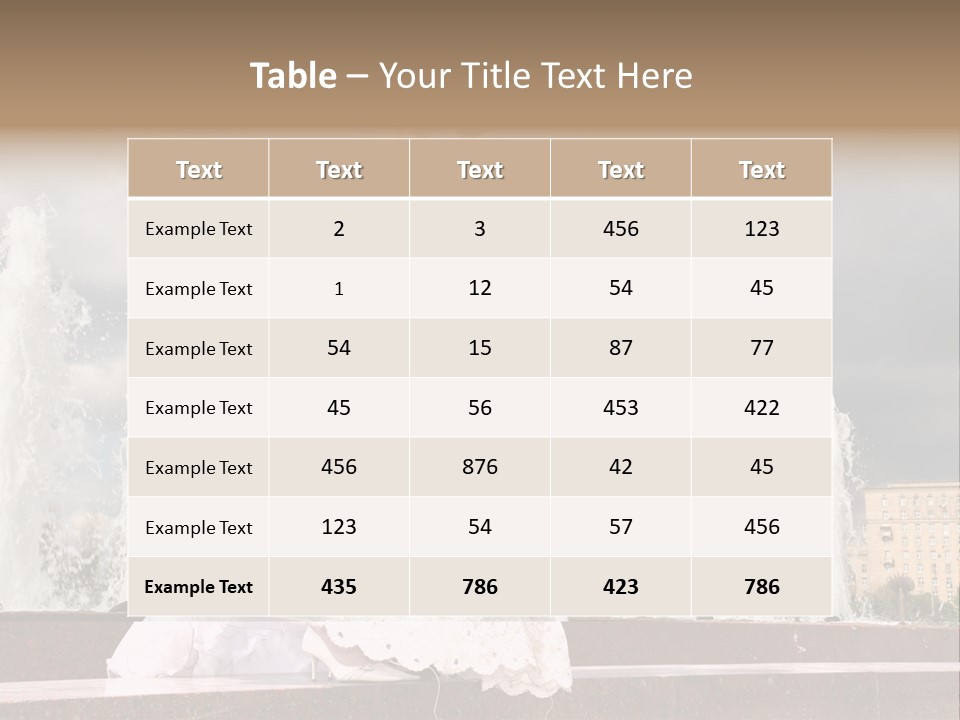 Innocence Dress Gown PowerPoint Template