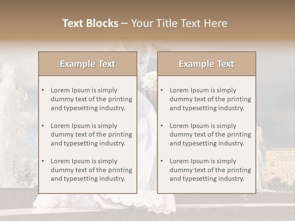 Innocence Dress Gown PowerPoint Template