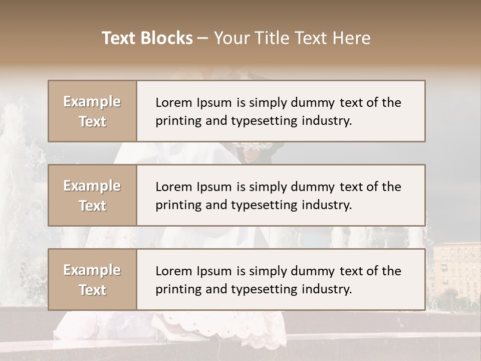 Innocence Dress Gown PowerPoint Template