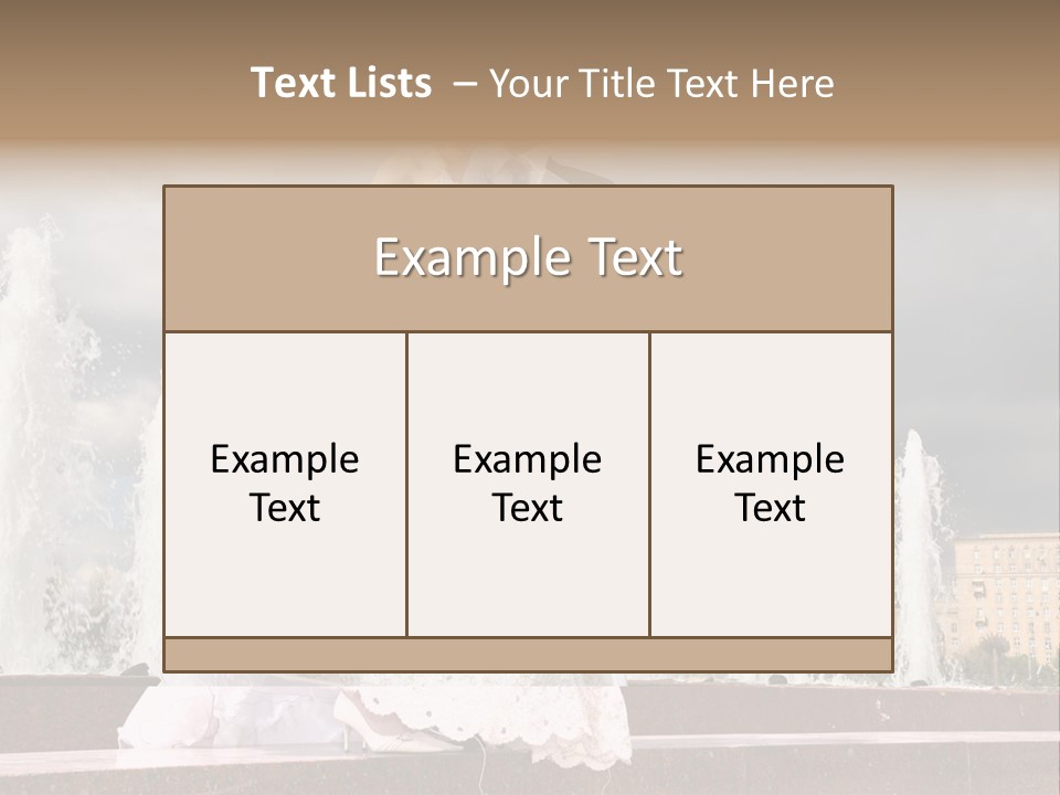 Innocence Dress Gown PowerPoint Template