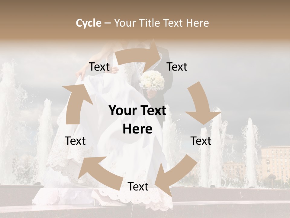 Innocence Dress Gown PowerPoint Template