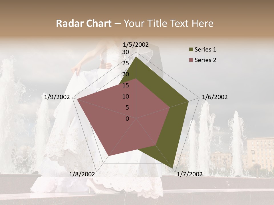 Innocence Dress Gown PowerPoint Template