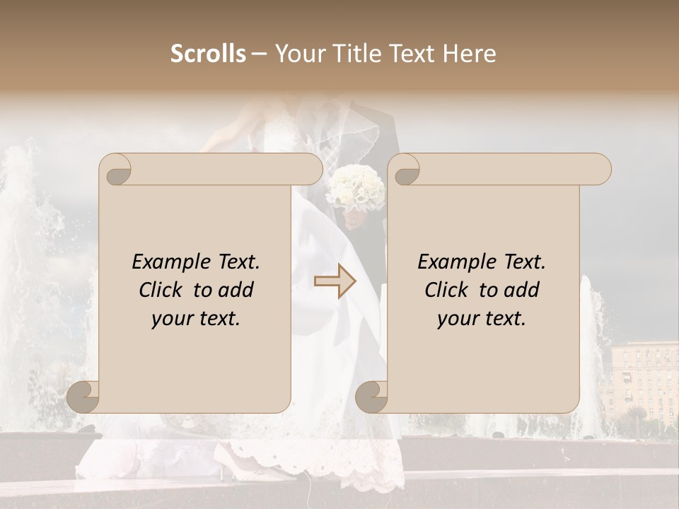Innocence Dress Gown PowerPoint Template