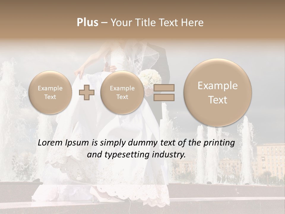 Innocence Dress Gown PowerPoint Template