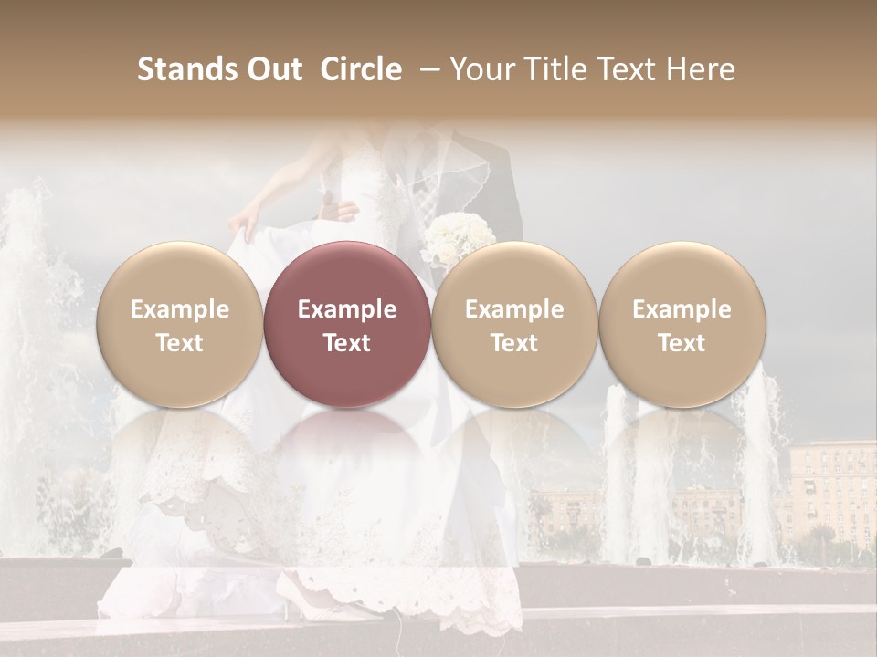 Innocence Dress Gown PowerPoint Template