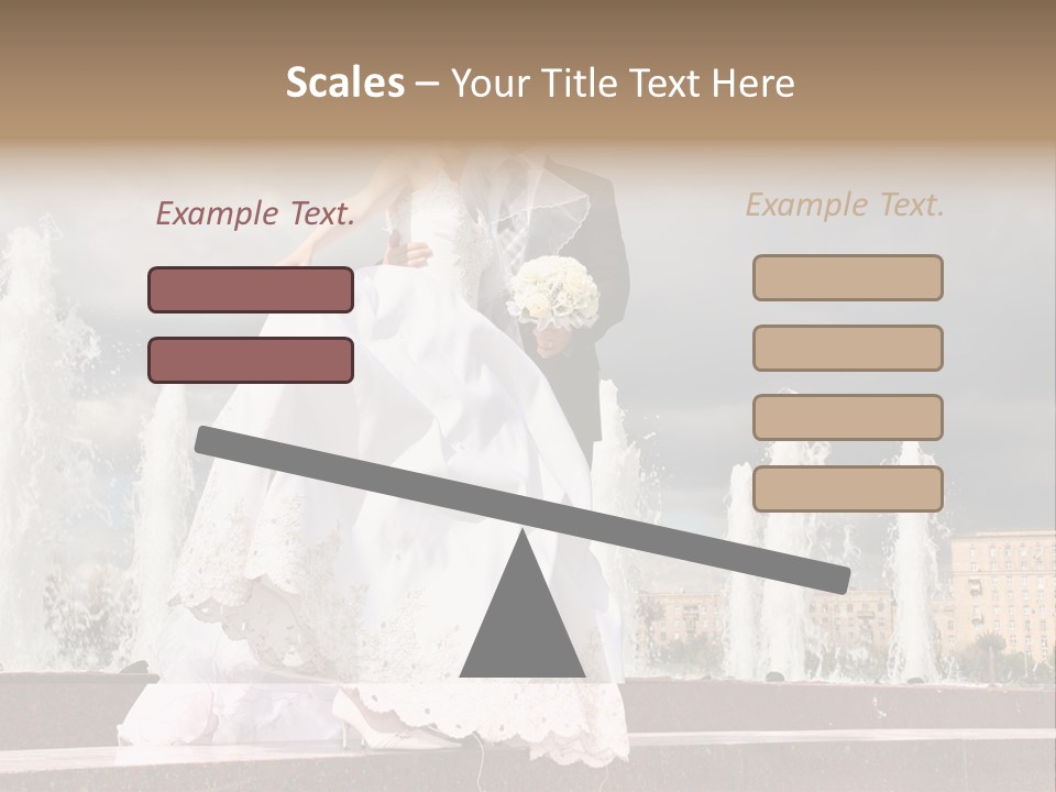 Innocence Dress Gown PowerPoint Template