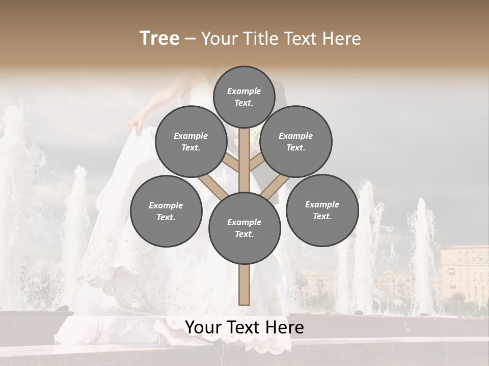 Innocence Dress Gown PowerPoint Template