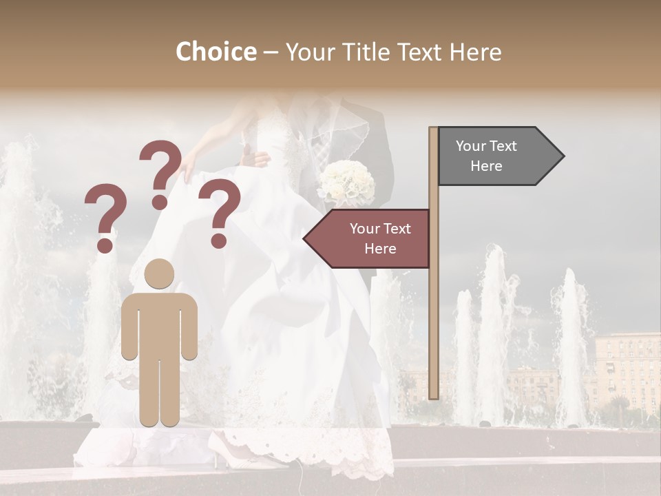 Innocence Dress Gown PowerPoint Template