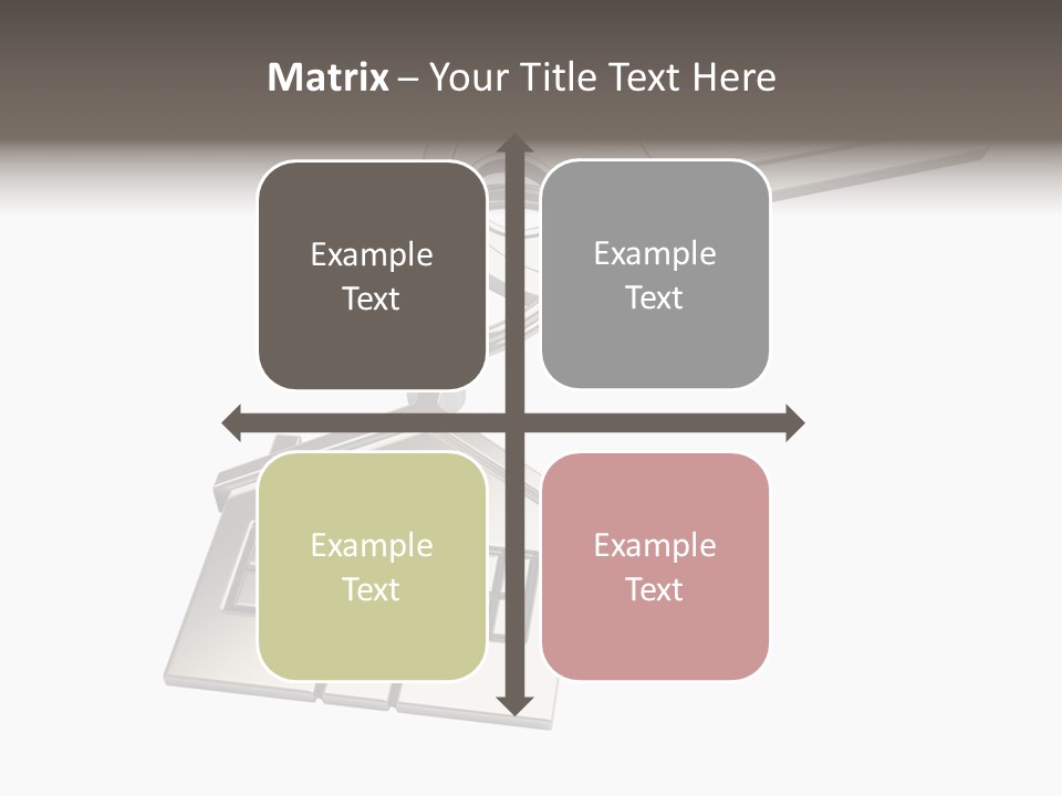 A House Key With A House Keychain Attached To It PowerPoint Template