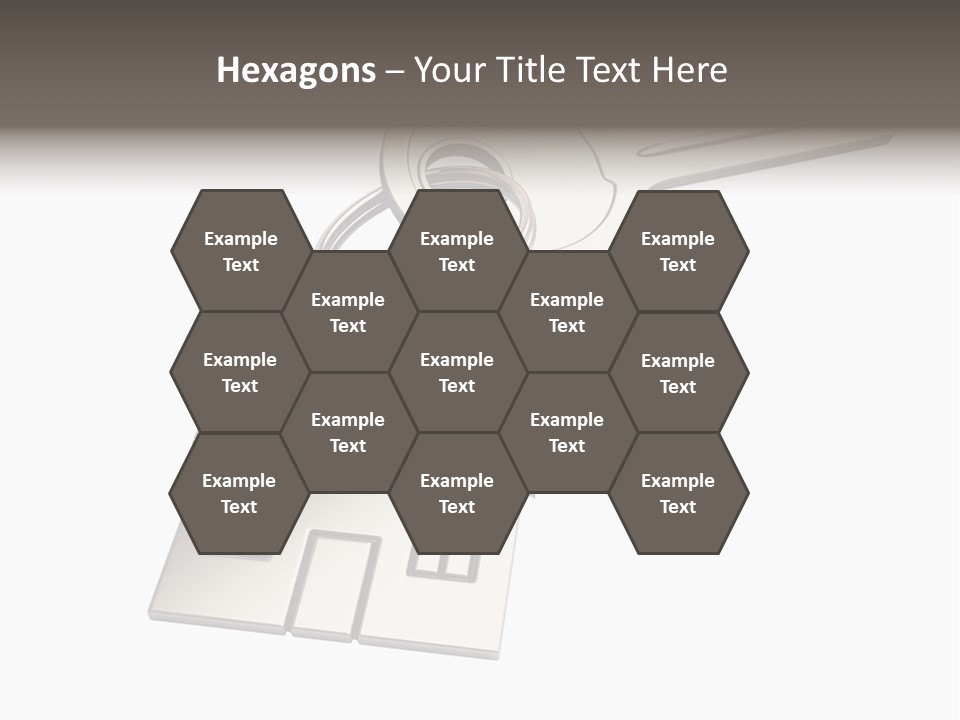 A House Key With A House Keychain Attached To It PowerPoint Template