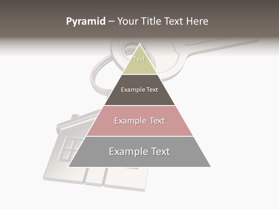 A House Key With A House Keychain Attached To It PowerPoint Template