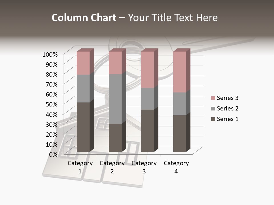 A House Key With A House Keychain Attached To It PowerPoint Template
