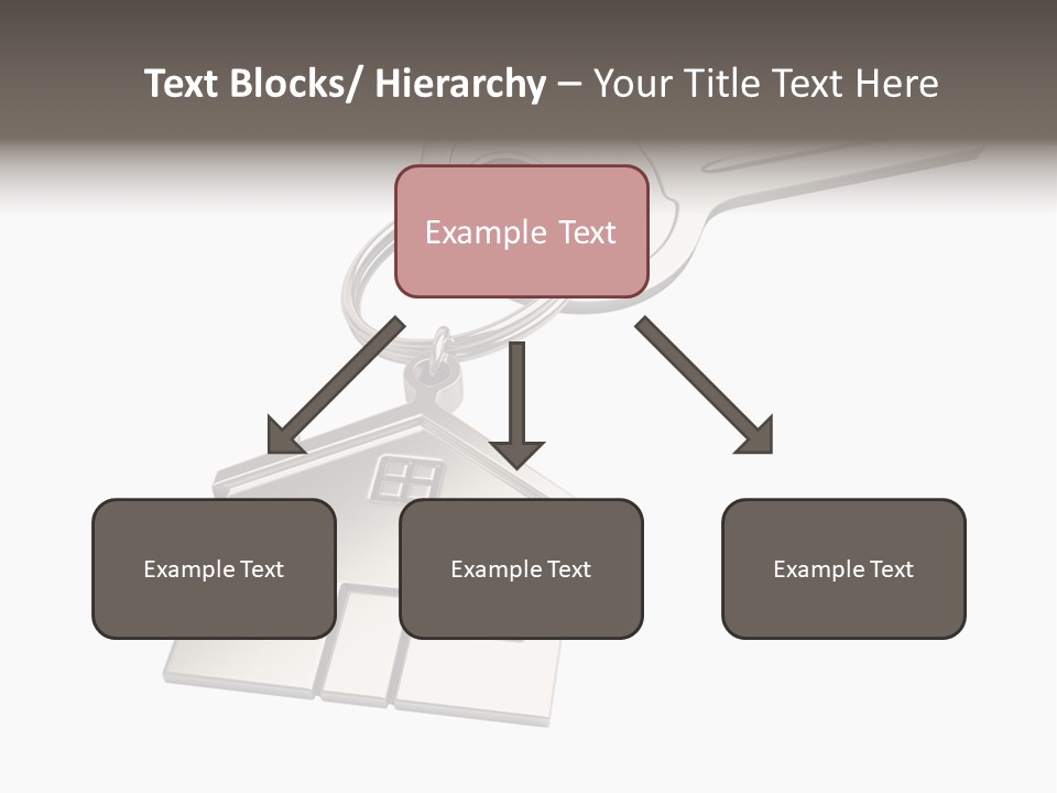 A House Key With A House Keychain Attached To It PowerPoint Template