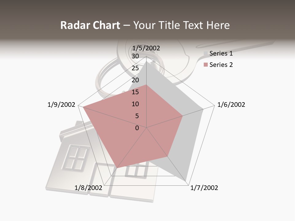 A House Key With A House Keychain Attached To It PowerPoint Template