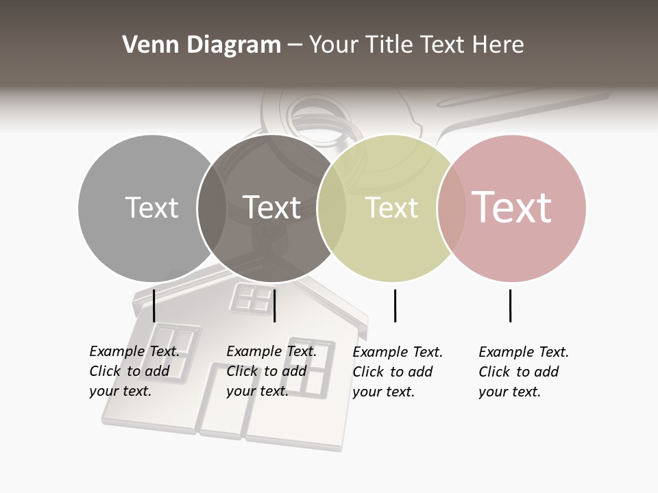 A House Key With A House Keychain Attached To It PowerPoint Template