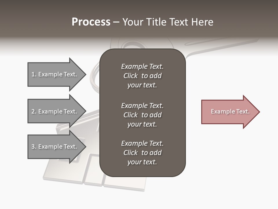 A House Key With A House Keychain Attached To It PowerPoint Template