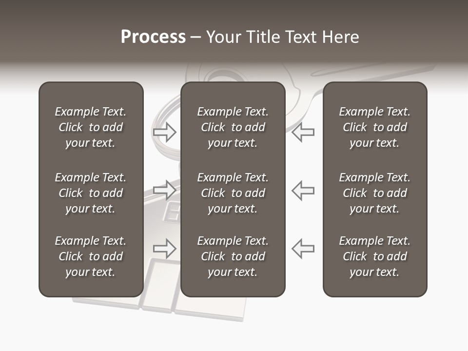 A House Key With A House Keychain Attached To It PowerPoint Template