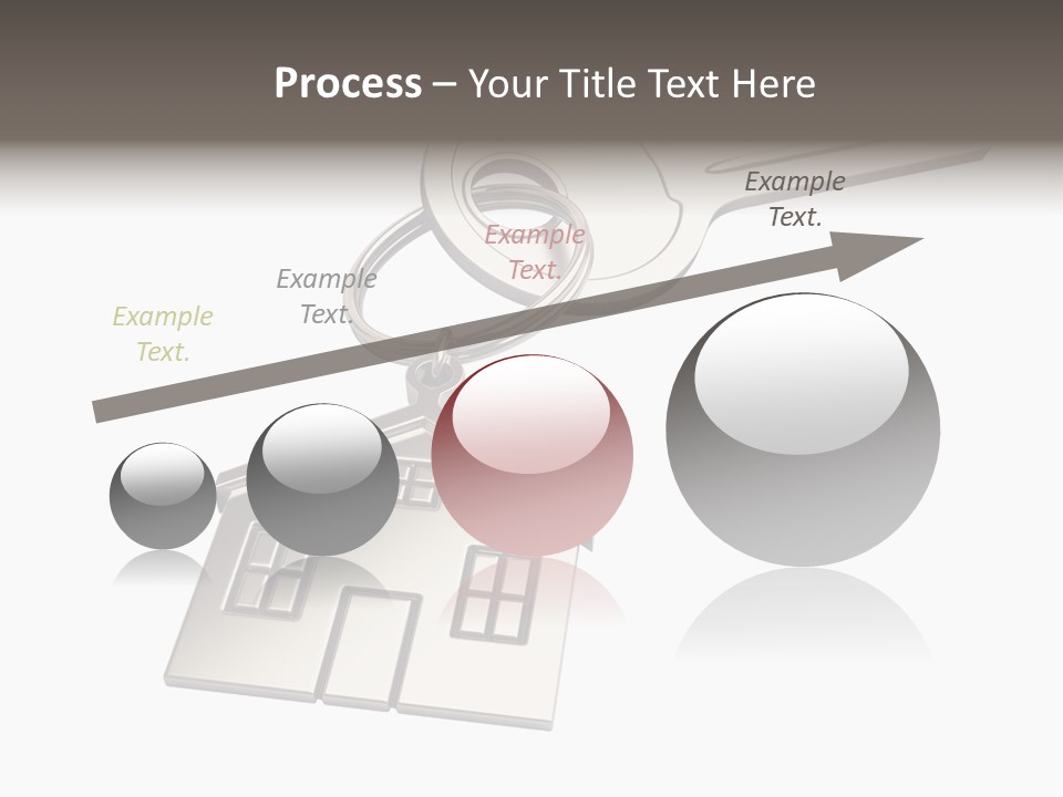 A House Key With A House Keychain Attached To It PowerPoint Template