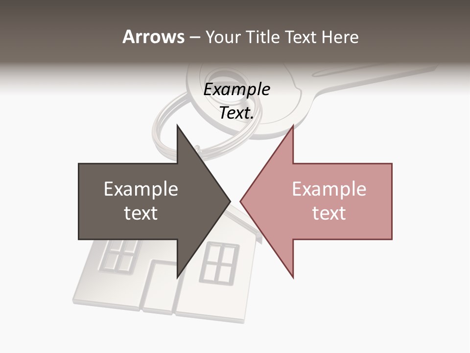 A House Key With A House Keychain Attached To It PowerPoint Template