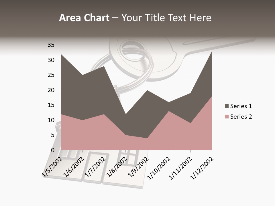 A House Key With A House Keychain Attached To It PowerPoint Template