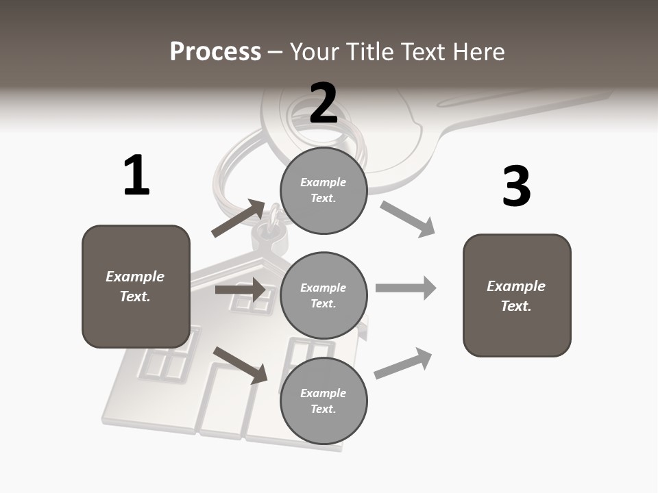 A House Key With A House Keychain Attached To It PowerPoint Template