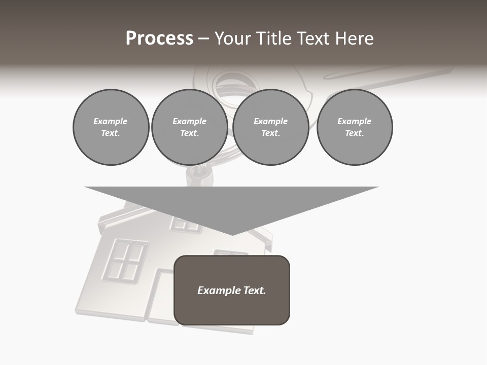 A House Key With A House Keychain Attached To It PowerPoint Template