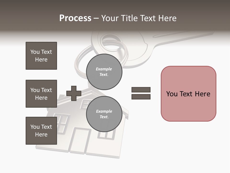 A House Key With A House Keychain Attached To It PowerPoint Template