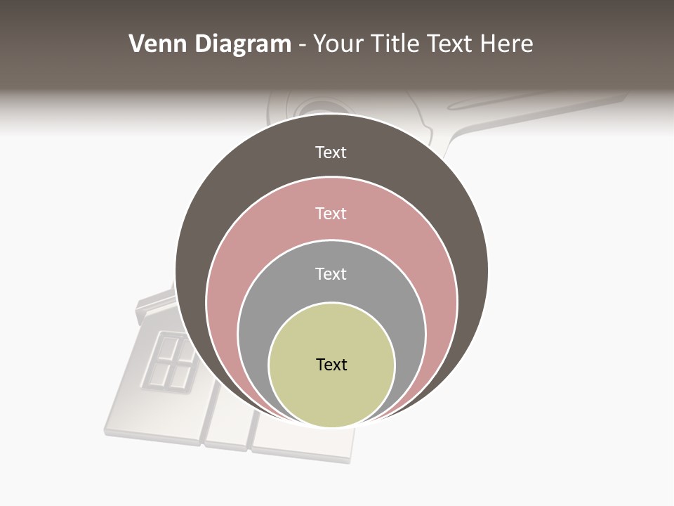 A House Key With A House Keychain Attached To It PowerPoint Template