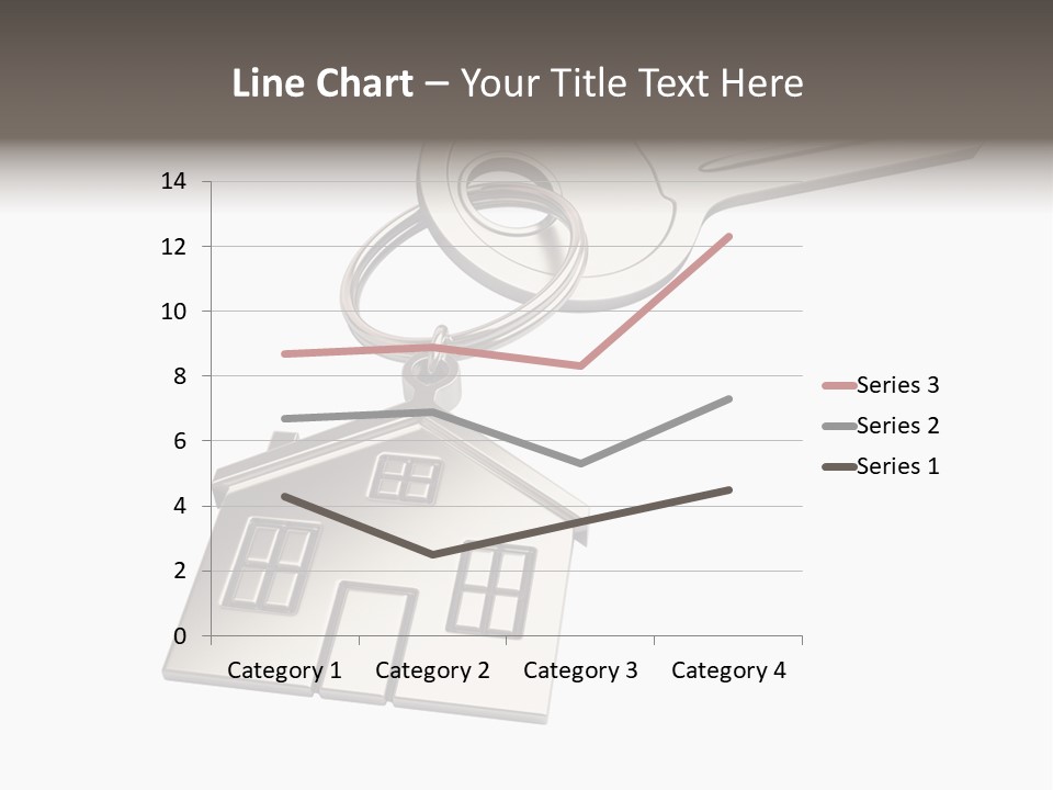 A House Key With A House Keychain Attached To It PowerPoint Template