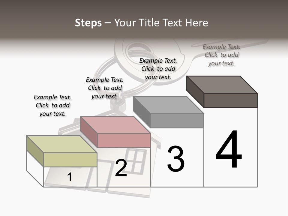 A House Key With A House Keychain Attached To It PowerPoint Template